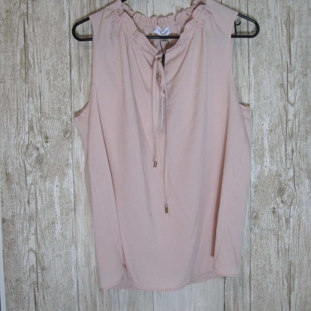 Calvin Klein Blush Suit Shell NWT! Size Med